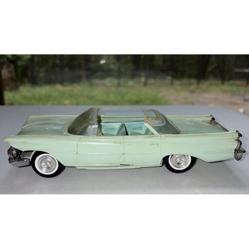 Vintage 1959 Oldsmobile Clear-Brite Friction Toy Car 8" GM Promo Convertible